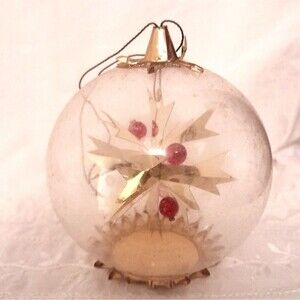 Resl Lenz Christmas Ornament vintage glass